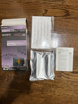 NEW Sony SVM-25LW 4x6 Sticker Photo Printing Pack – 25 Prints