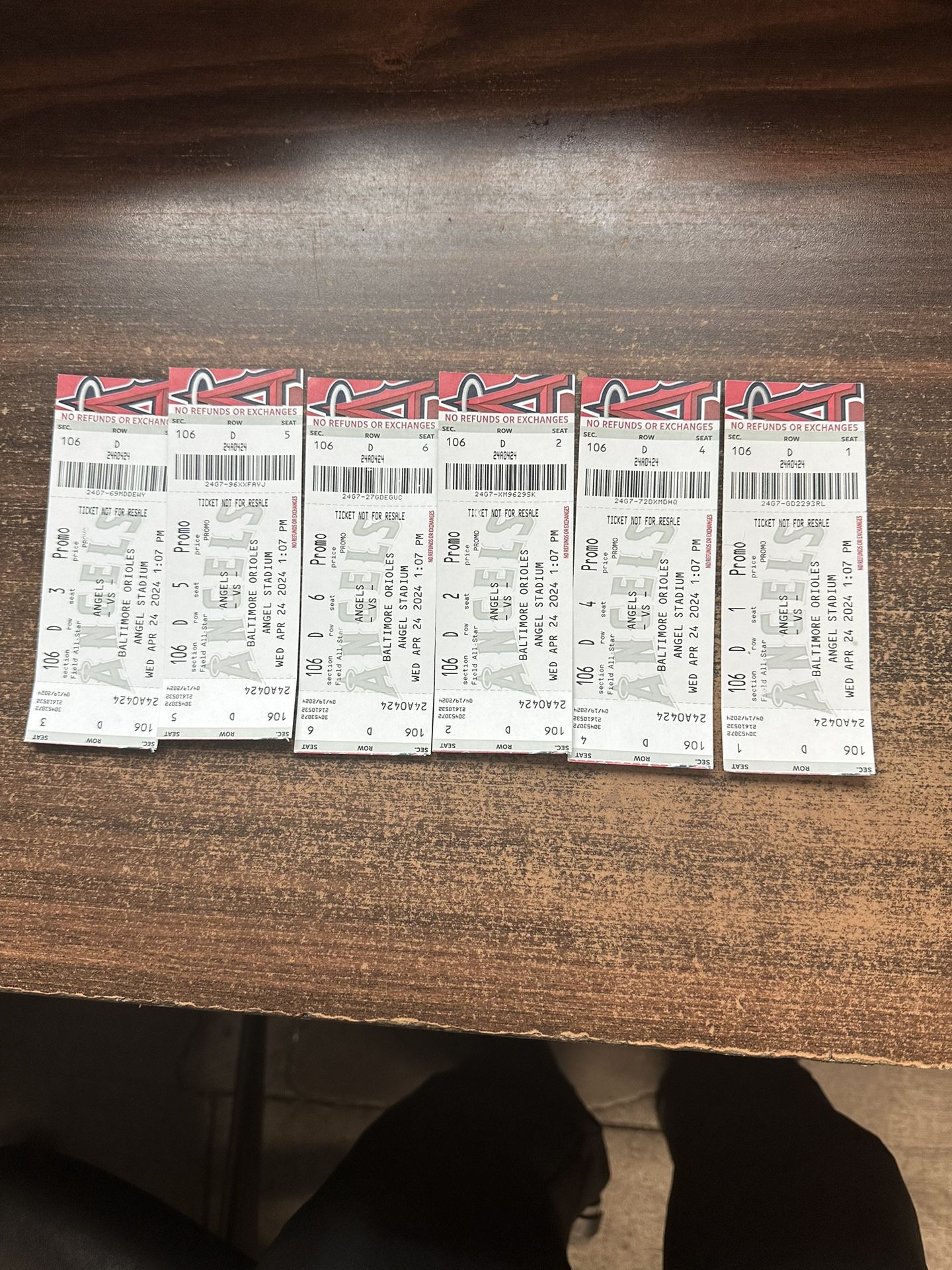 Angels Tickets 