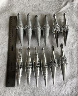 Silver Christmas Tree Ornaments 