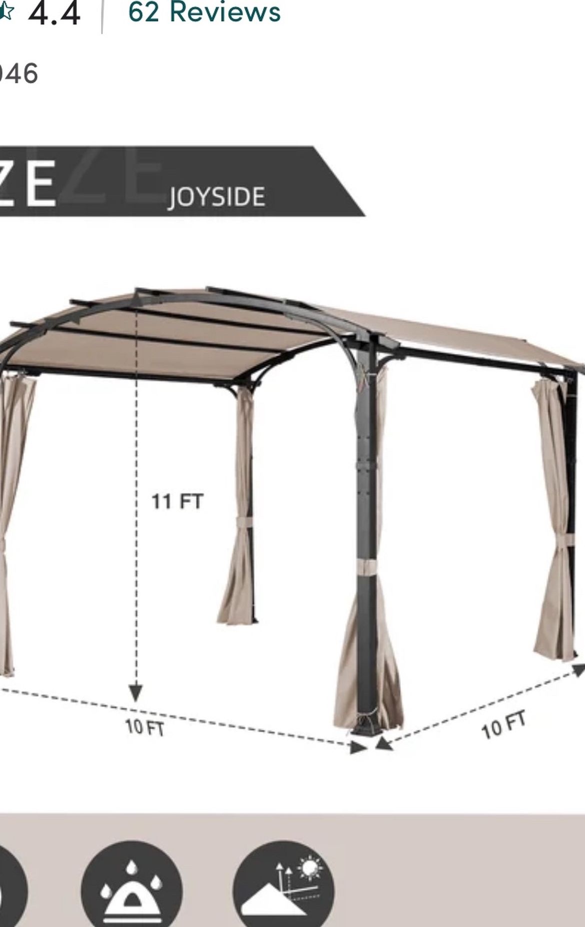 Heavy Duty Steel Pergola