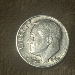 1964 DENVER MINT DIME