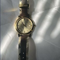 Burberry Gold Watch 