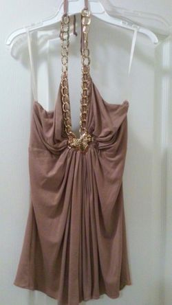 Tan and Gold Sky Top