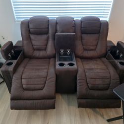 Reposting This Double Recliner Buyer Fell Through Asking Is 260. All Part With Couch In Arm Rest And Fully Functional. Located In Henderson 