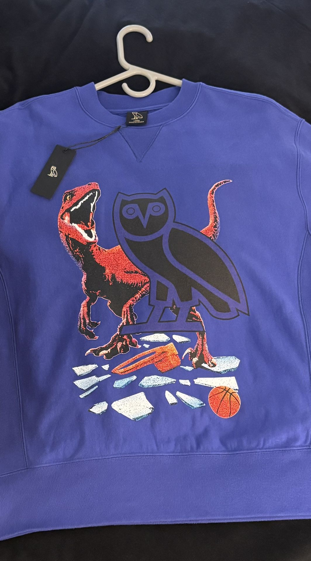 OVO x Jurassic Park x Shattered Backboard Size L Crewneck