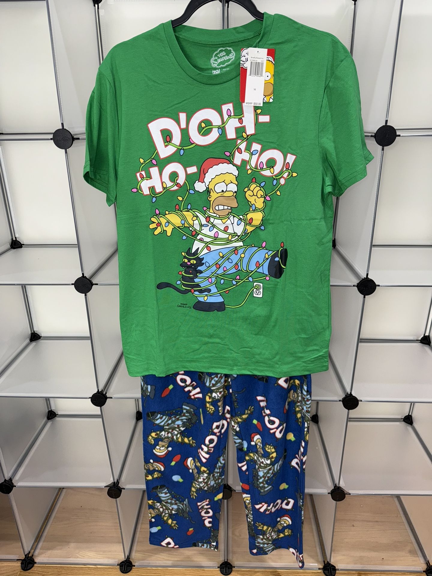 The Simpsons Christmas Unisex Adult Pjs Pijamas Para Adultos
