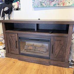 Electronic Fireplace Cabinet (Must Go Today)