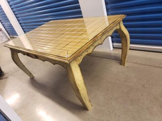 Nice big coffee table. Need gone. Doesn't have glass. Make offer