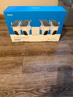 aosu D1 Classic 4-Cam Kit, Security Cameras Wireless Outdoor, Solar Powered