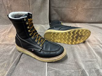 Black work boots