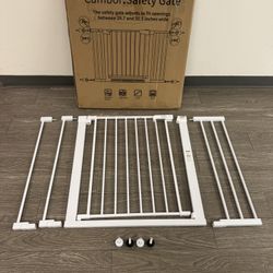 #1618 (30” Tall X 29.5-51” Wide) Safety Gate For Baby Toddler Or Dogs / Easy To Install 