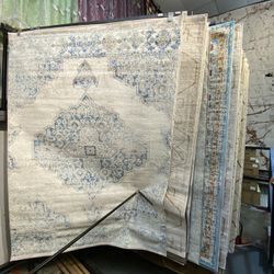 5x7 Area Rugs Carpet Rugs Medalian Design Colors Beige Blue