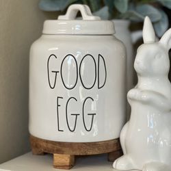 Rae Dunn NWT Good Egg Canister, Easter 