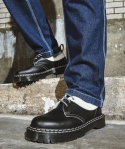 Dr. Martens 1461 Bex Two-Tone Leather Oxford Shoes 1.3" Unisex Sz 38EU 6US 7US