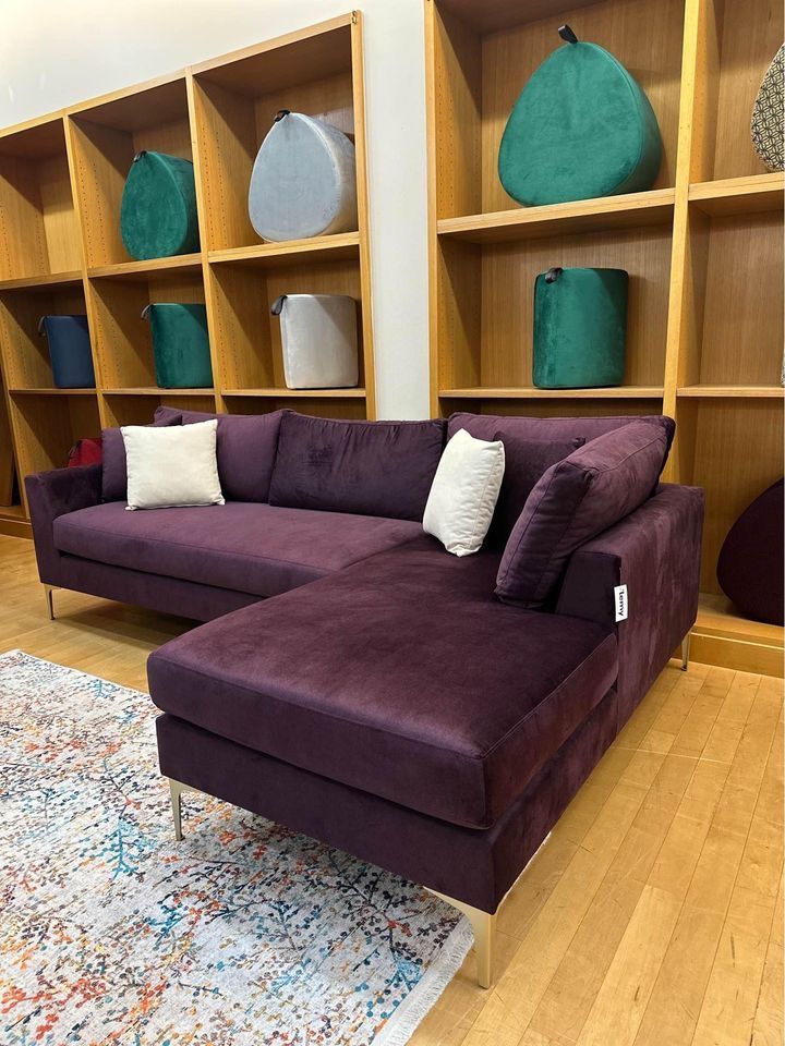 Velvet L Shape Sofas , Modern Style , Same Day Delivery , 🚚