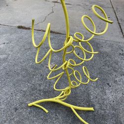 Fun yellow funky bottle holder 