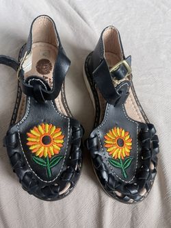 Toddler Girl Leather Huaraches Size 10
