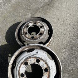 2 Isuzu 19.5x6 npr nqr Replacement White ISUZU NPR NPR-HD NQR NRR Steel Wheel 19.5" x 6" 1(contact info removed)