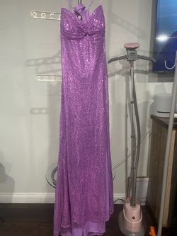 Bright purplish pink sequence dress size 16 $25