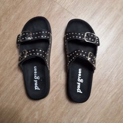 Paul Green Black Bali Sandal Size 9