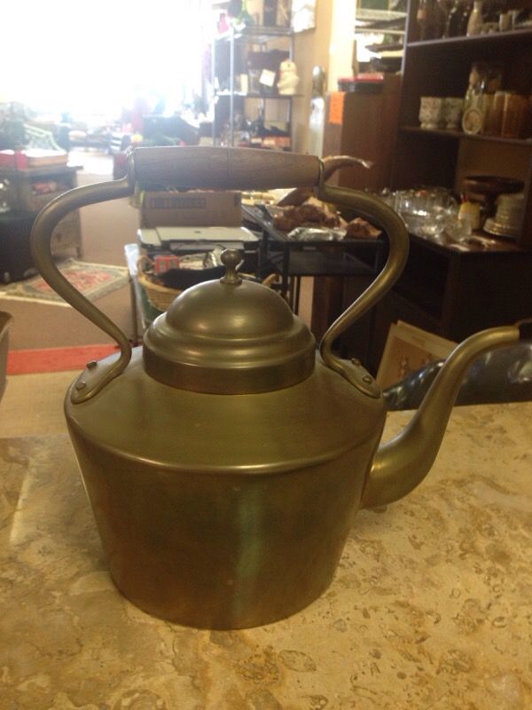 Large Copper Decorative Tea Pot