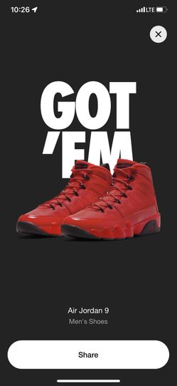 Jordan Retro 9 “Chili Red” 2022