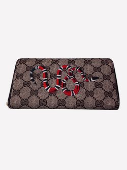Monogram GG snake wallet
