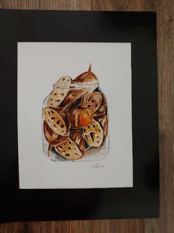 Watercolor painting on paper,11x15