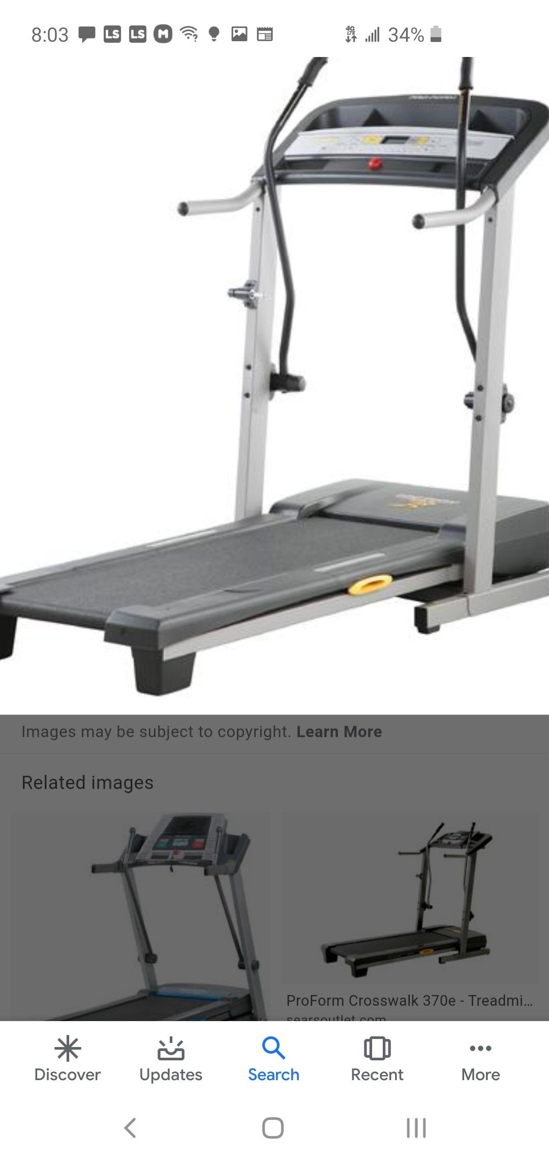 ProForm Cross Walk 405e Treadmill