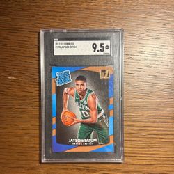 JAYSON TATUM RATED ROOKIE DONRUSS SGC MINT 9.5