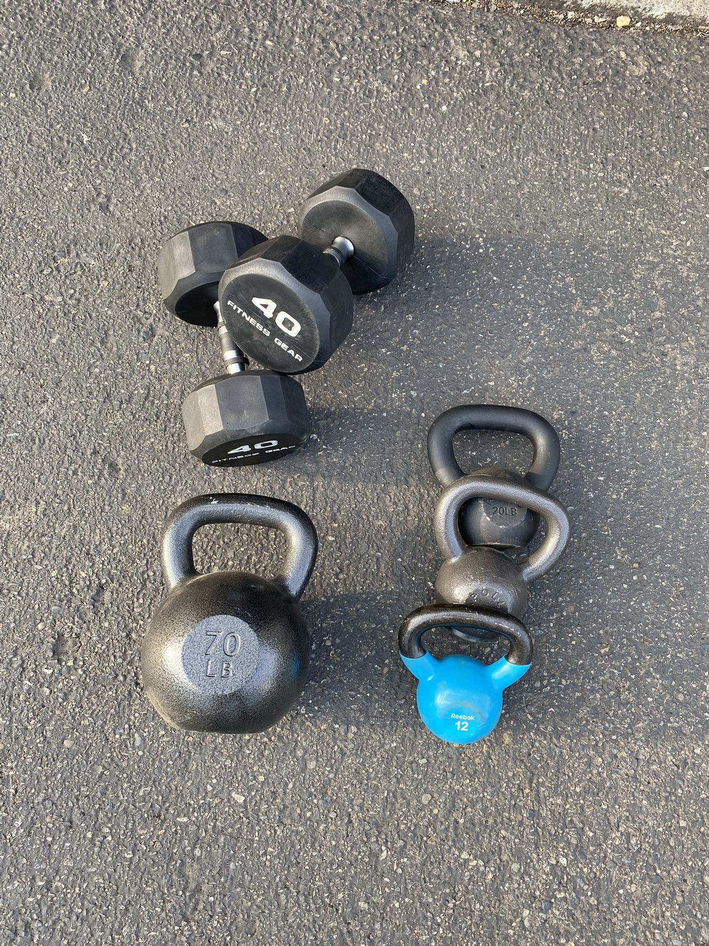Kettle Bells Dumbbells for Sale in Kent, WA OfferUp
