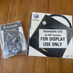 Vintage Nintendo Gamecube Box & Paperwork Only Black DISPLAY Unit