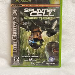 Video Game XBOX Tom Clancys Splinter Cell Chaos Theory cib with manual