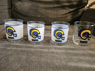 Rams Cocktail Glasses-Vintage
