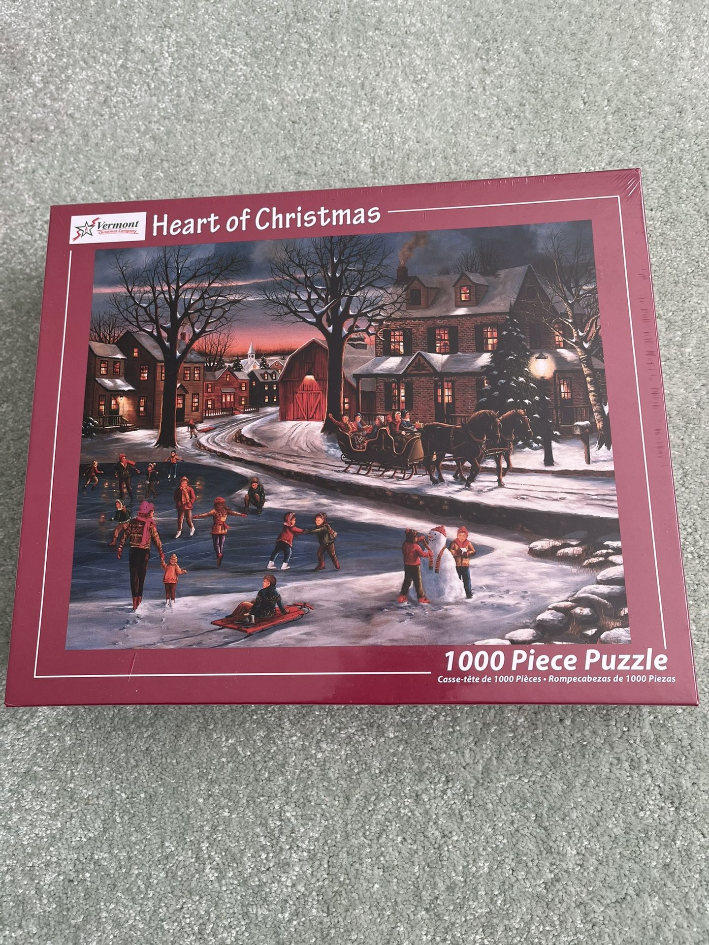 Vermont Christmas Company Heart Of Christmas Jigsaw Puzzle 1000 Pieces 30“ X 24“ New Inbox