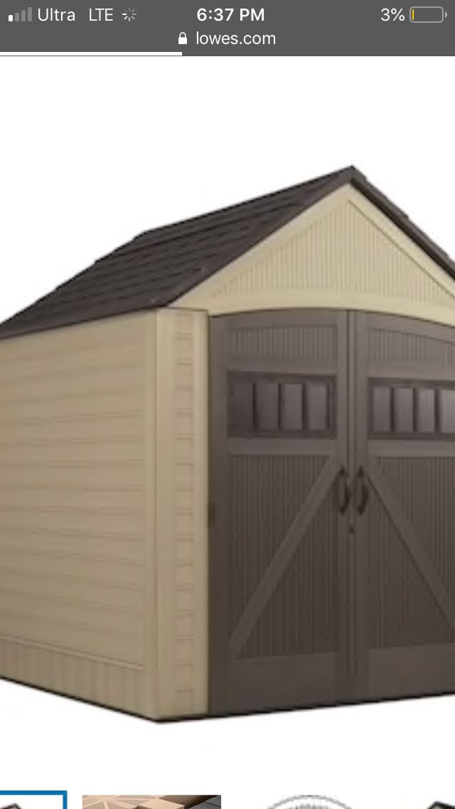 Rubbermaid Roughneck XL 7’x7’ storage shed