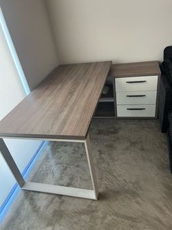 Scandinavian Designs Gammel L-Shaped Executive Desk