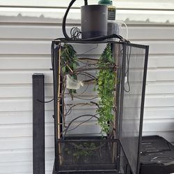 Tall Reptile Cage + Misting System (Chameleon/Gecko Setup)