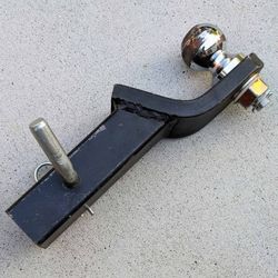 2" chassis mount 5000 lbs gross towing trailer hitch with 2" ball receiver and 2-1/4” vertical drop
