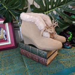 Banana Republic Beige Suede Boots