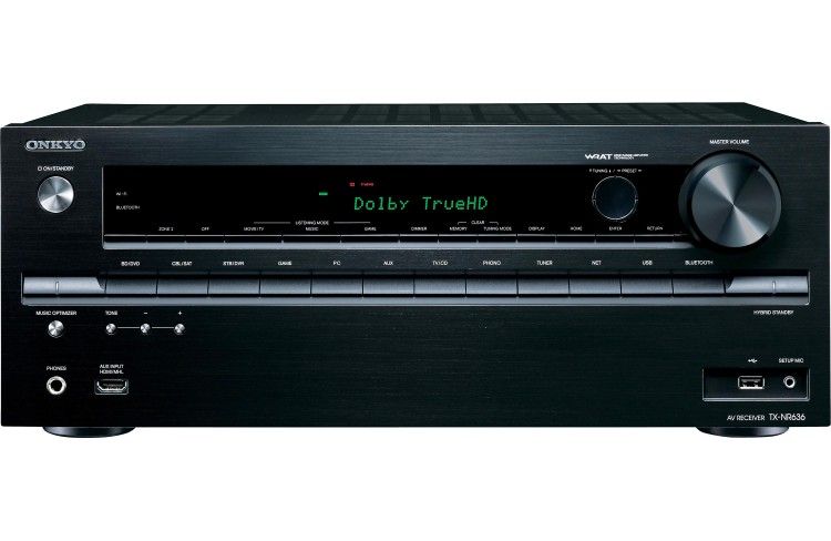 Onkyo TX-NR636 7.2 Channel 4K AV Receiver with Wi-Fi, Bluetooth, Dolby Atmos