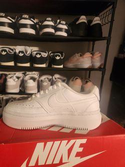 Nike White Platform Low-Top Sneaker