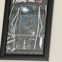 Friday The 13th Signed Poster