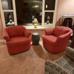 Chairs - Swivel.  Set of 2