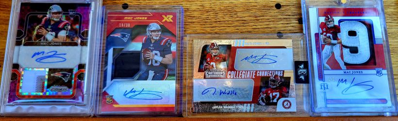 Mac Jones Lot Auto Prizm National Treasure 