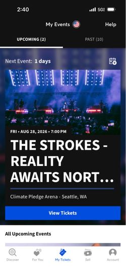 The Strokes - 2 Tickets- $90 each