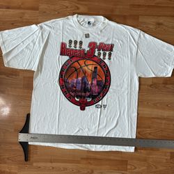 Vintage Chicago Bulls 3peat 1(contact info removed) NBA Championship Starter Size XL #chicagobulls #basketball y2k
