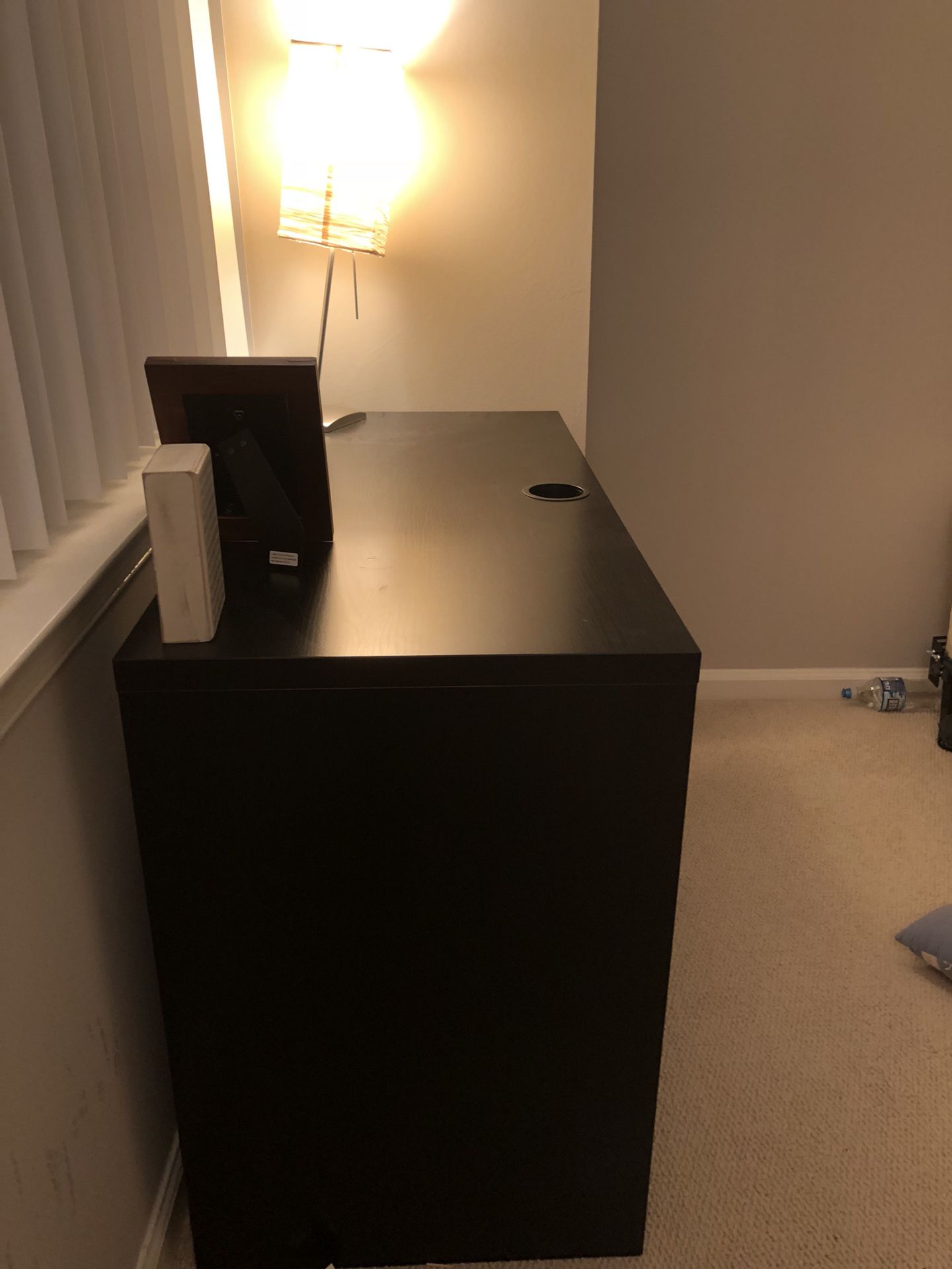 IKEA black desk