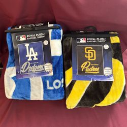 Cowboys 49ers Dodgers Steelers Chiefs Throw Blankets 