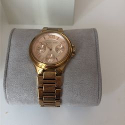 Michael Kors Gold Watch – New Battery – Excellent Condition w/ Box